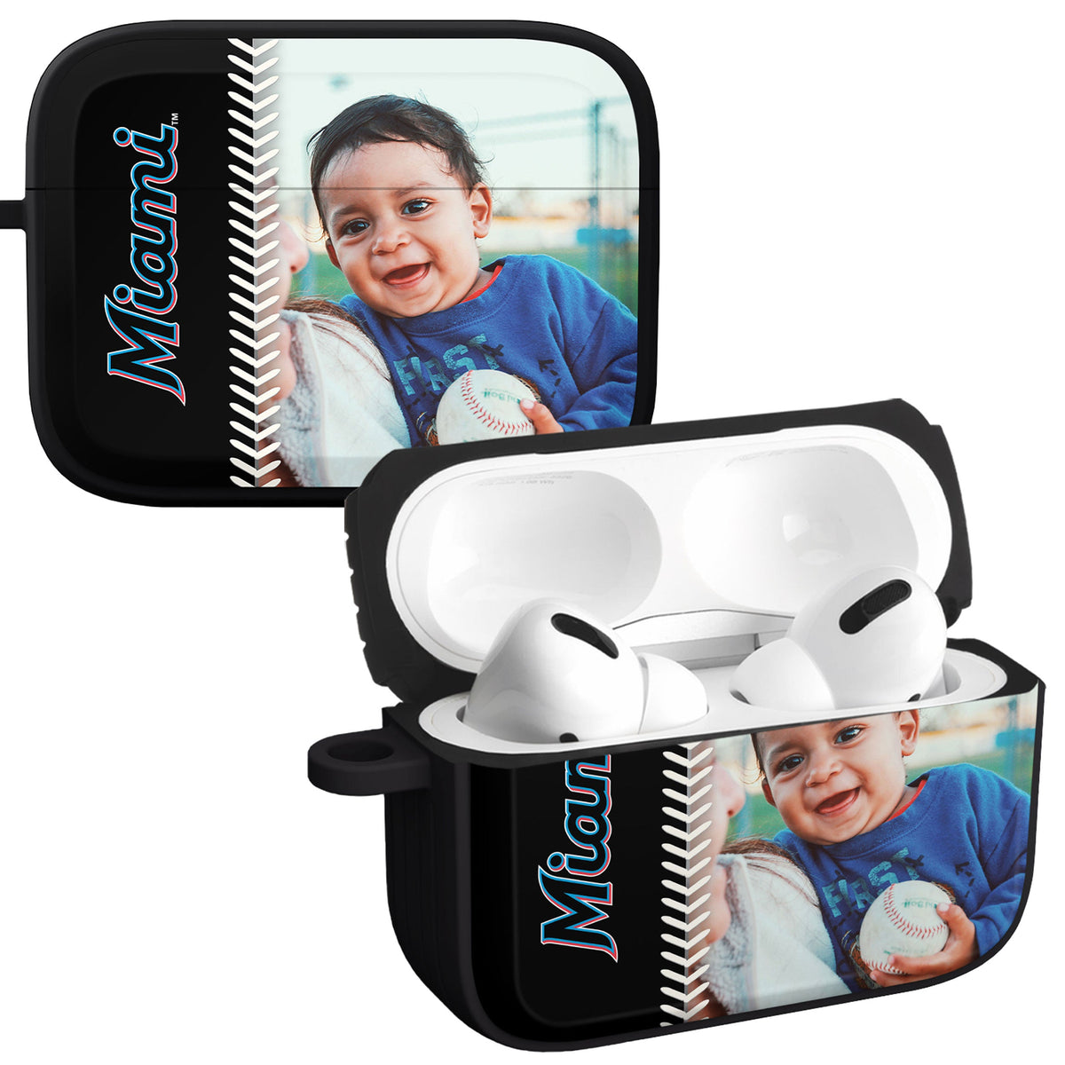 Miami Marlins Custom Photo HDX Apple AirPods Pro Case Cover