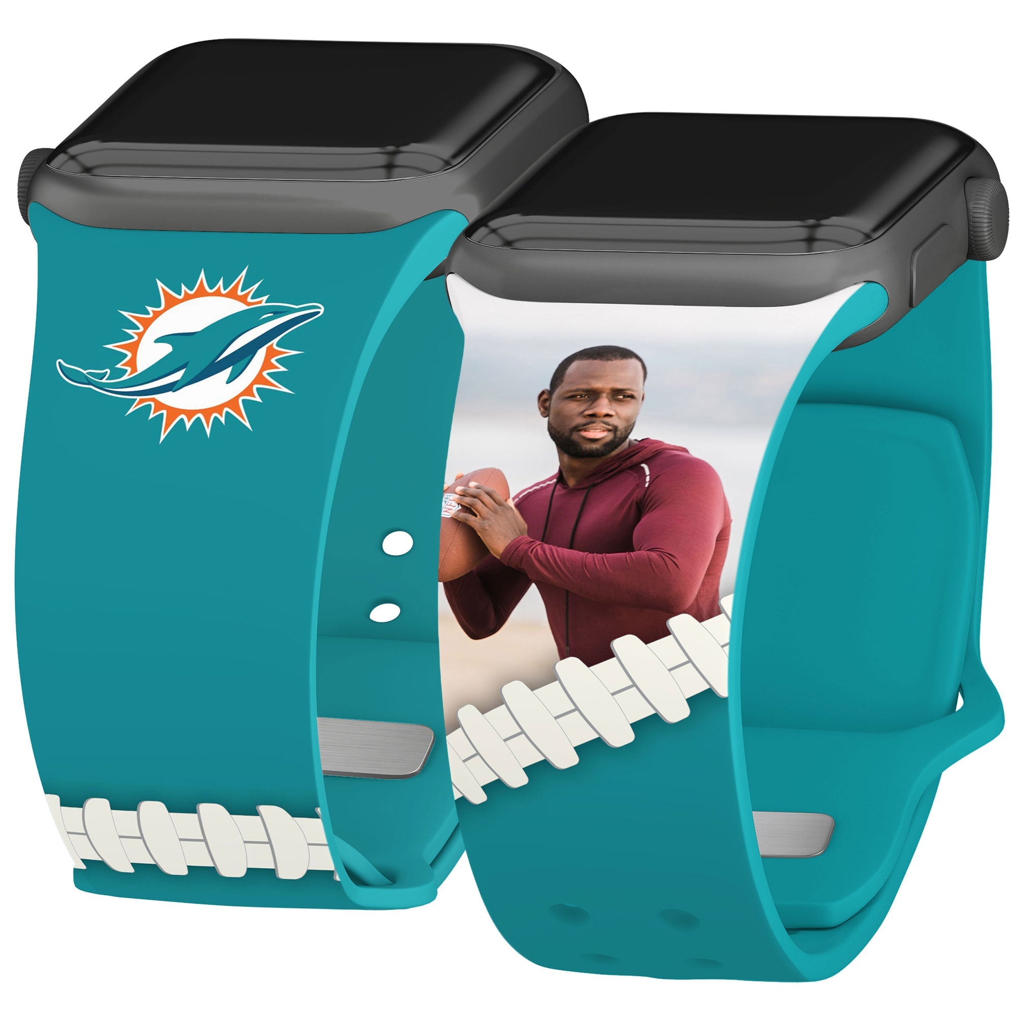 Miami Dolphins Custom Photo HD Apple Watch Band