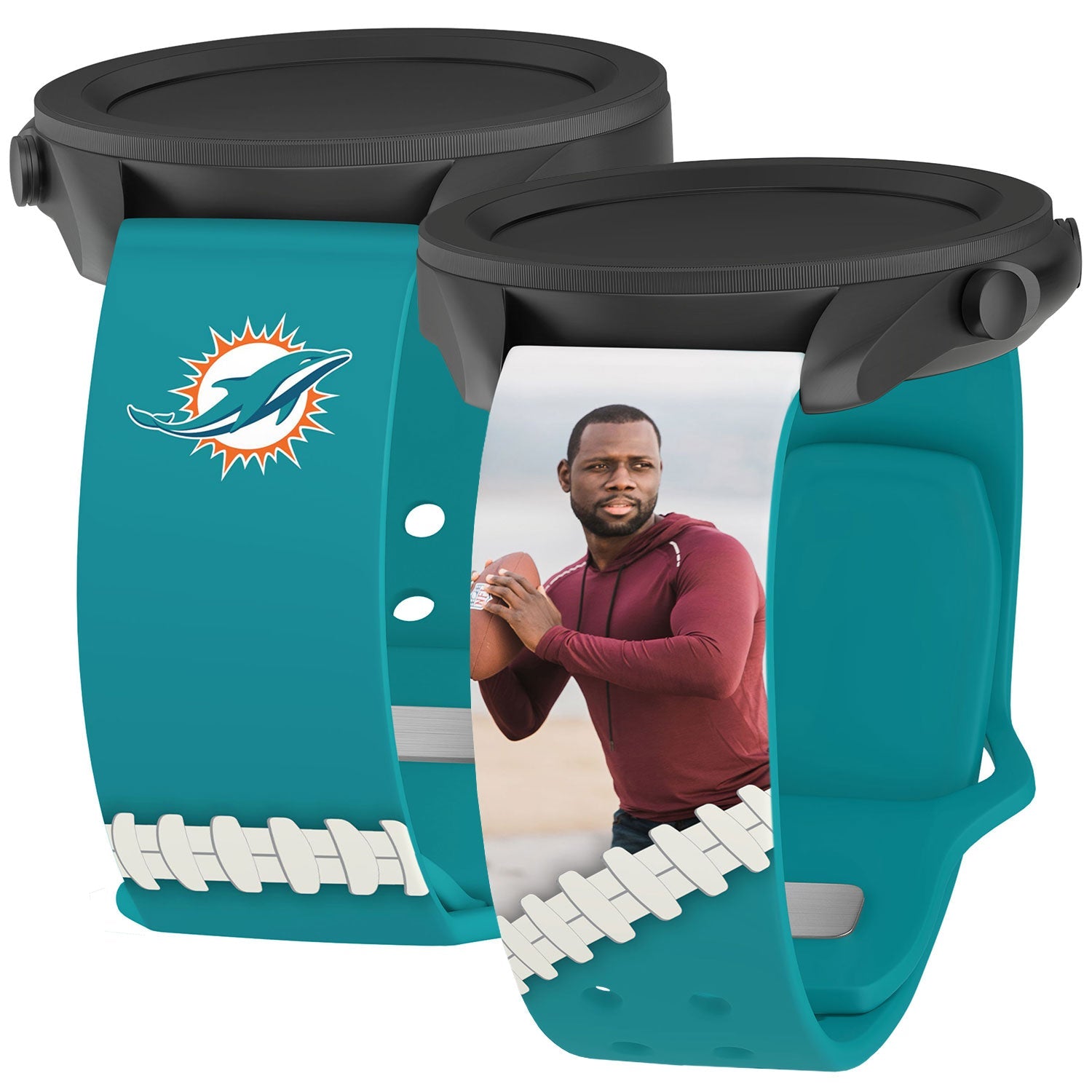 Miami Dolphins Custom Photo HD Samsung Galaxy Watch Band