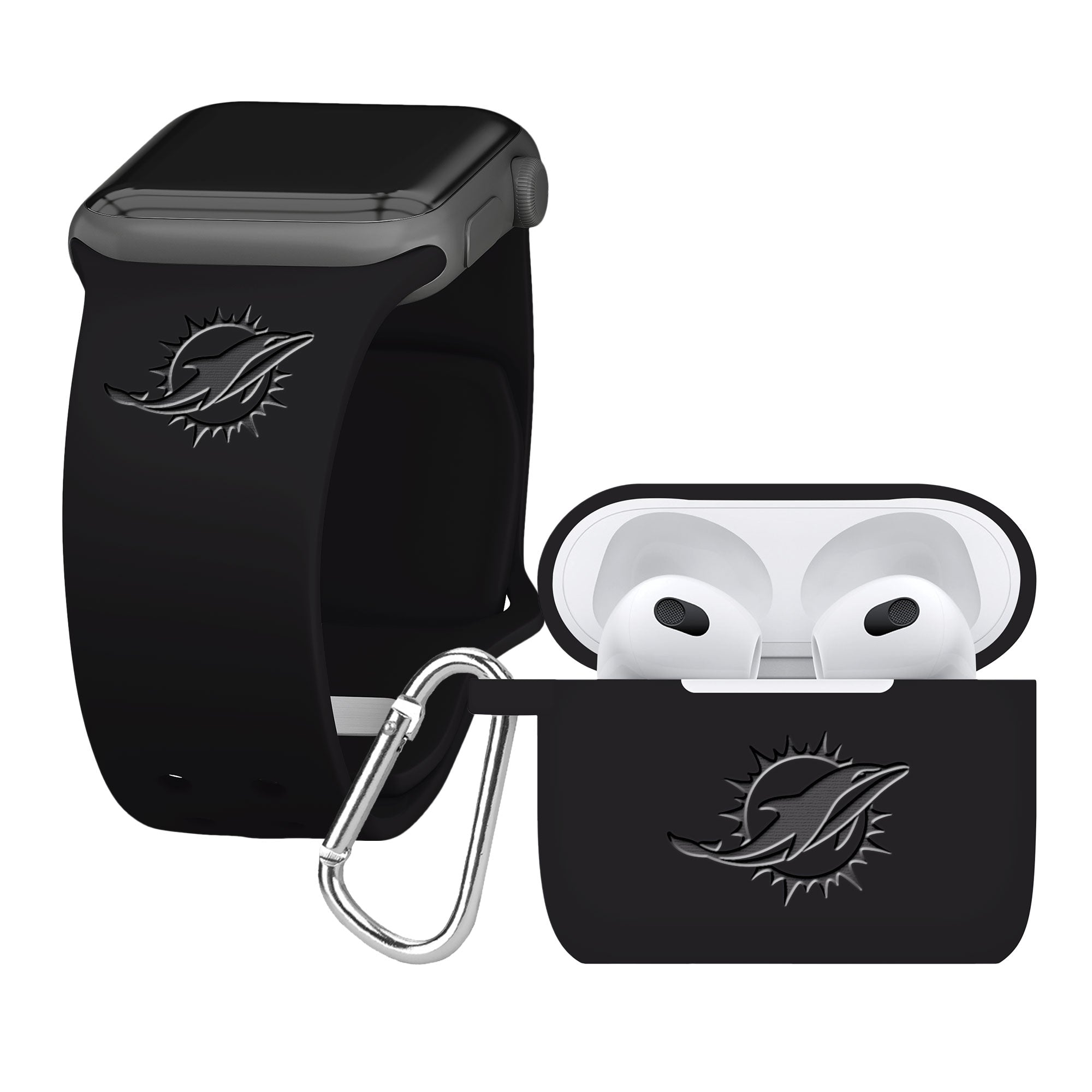 Game Time Miami Dolphins Engraved Apple Gen 3 Combo Package