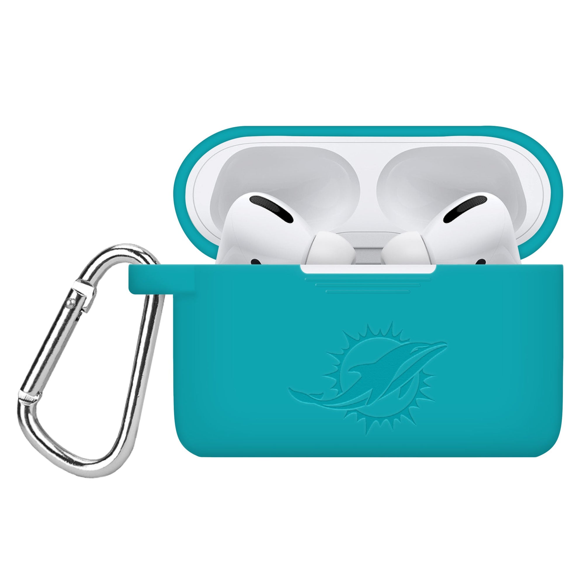 Game Time Miami Dolphins Engraved AirPods Pro Silicone Case Cover