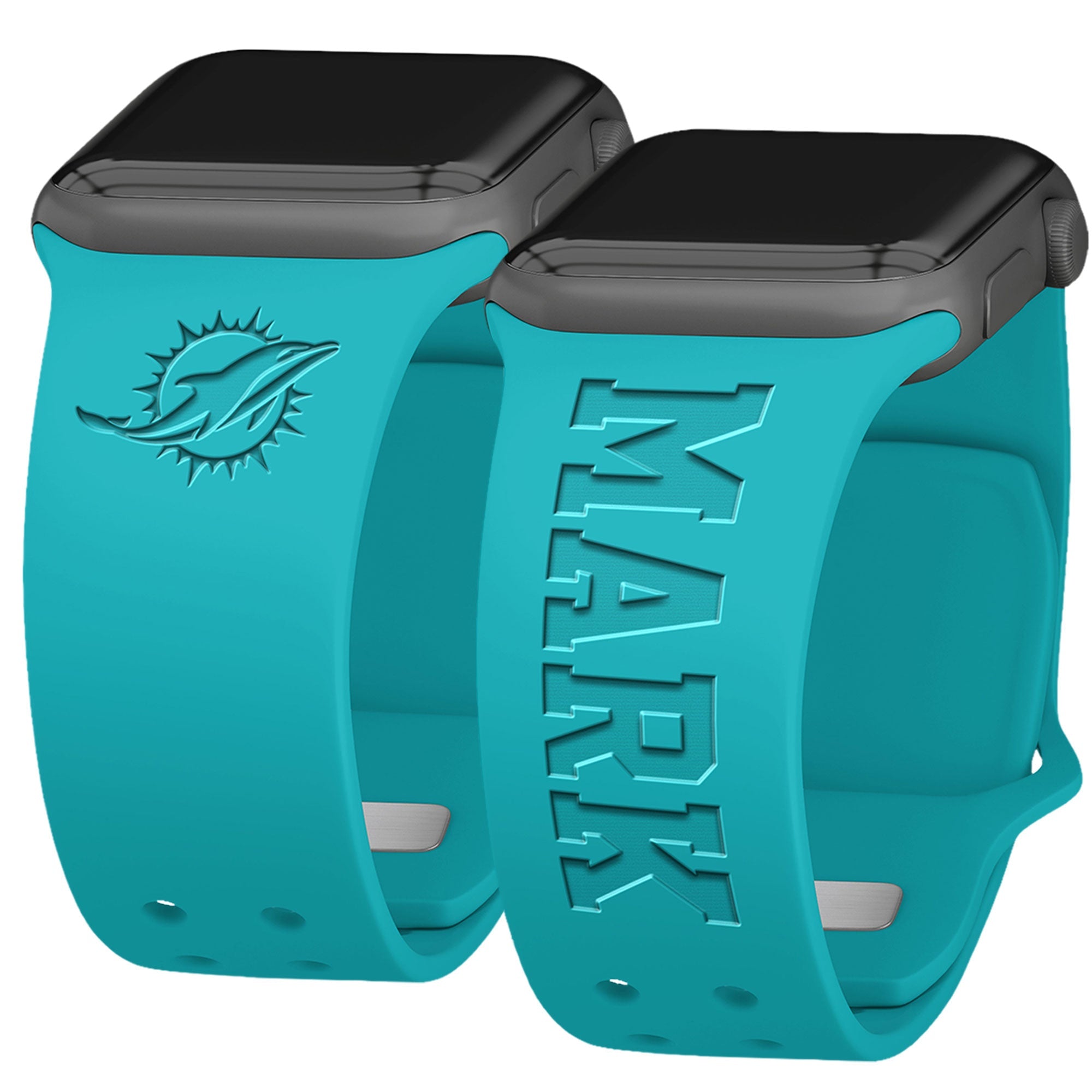 Miami Dolphins Custom Engraved Apple Watch Band