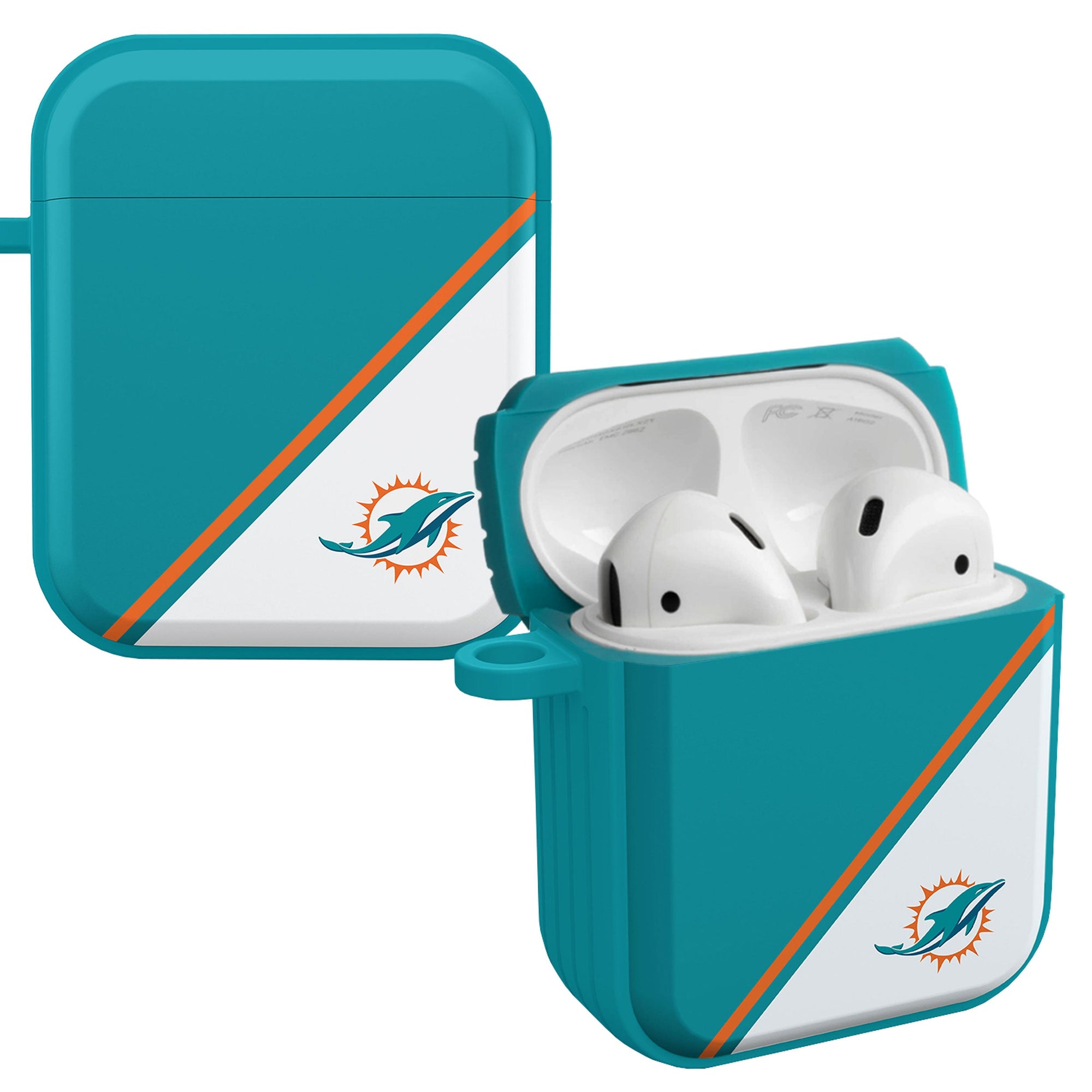 Miami Dolphins HDX Champion Series Apple AirPods Gen 1 & 2 Case Cover