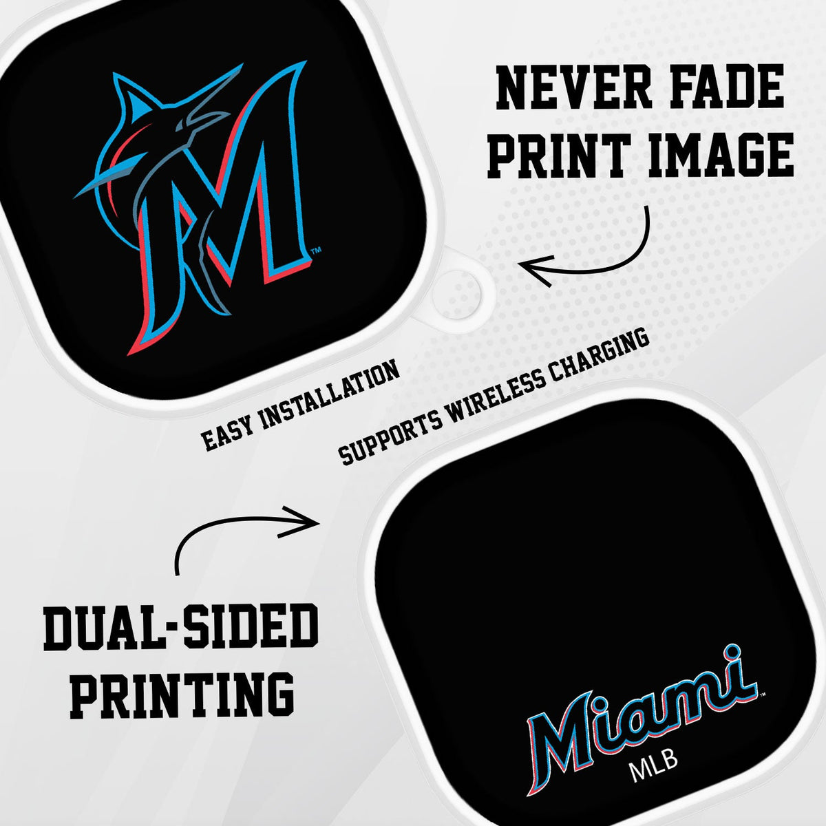 Miami Marlins HDX Samsung Galaxy Buds Pro Case Cover