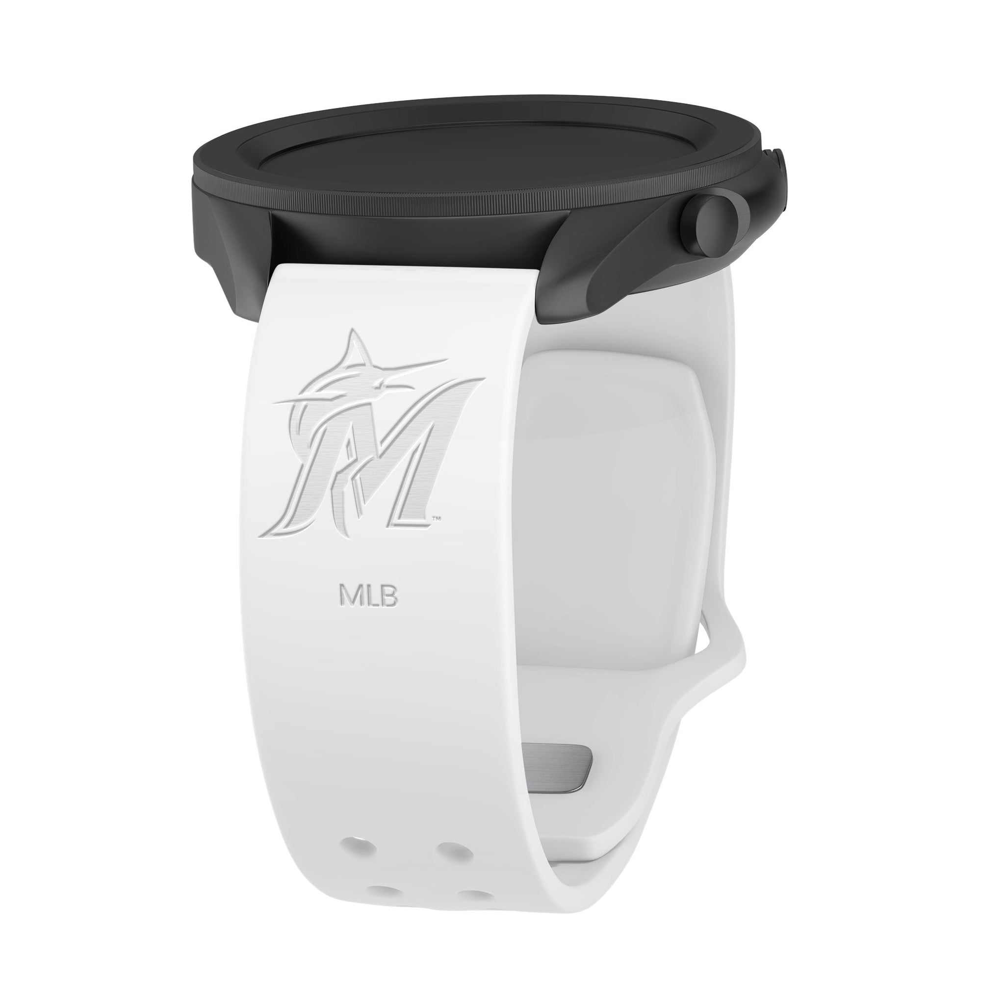 Game Time Miami Marlins Engraved Silicone Watchband
