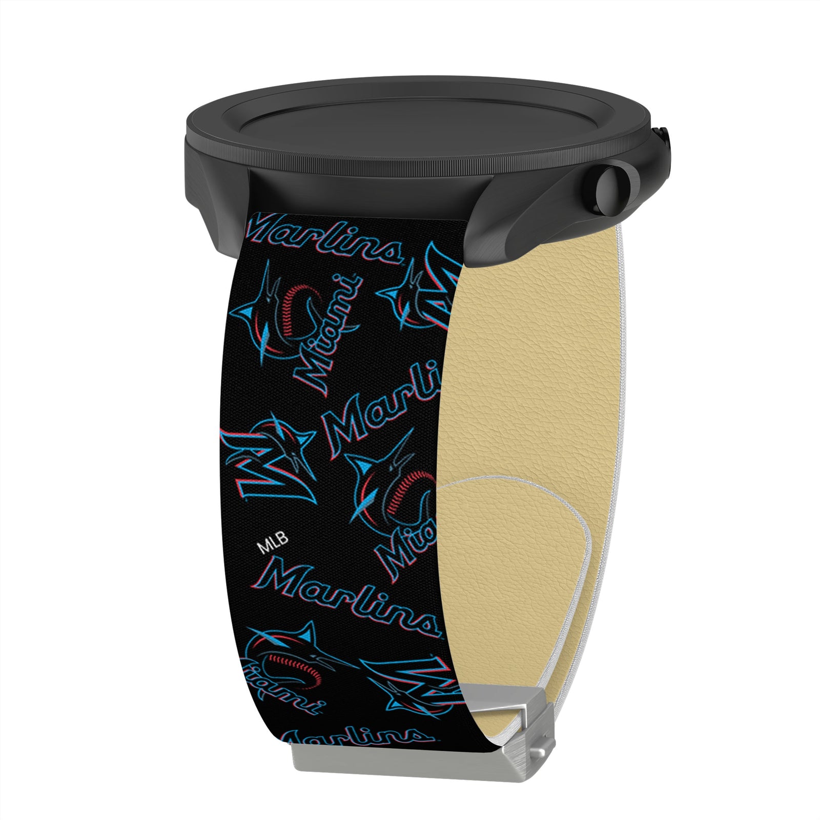 Game Time Miami Marlins Signature Series Quick Change Watch Band With Engraved Buckle