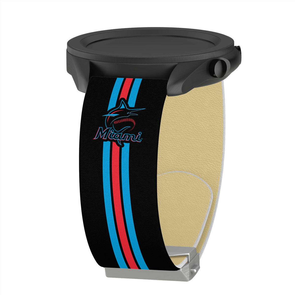 Game Time Miami Marlins Signature Series Quick Change Watch Band With Engraved Buckle