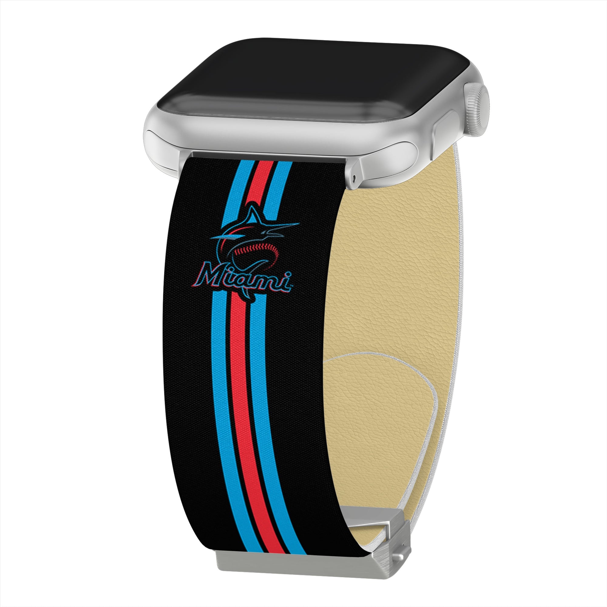 Game Time Miami Marlins Signature Series Apple Watch Band With Engraved Buckle