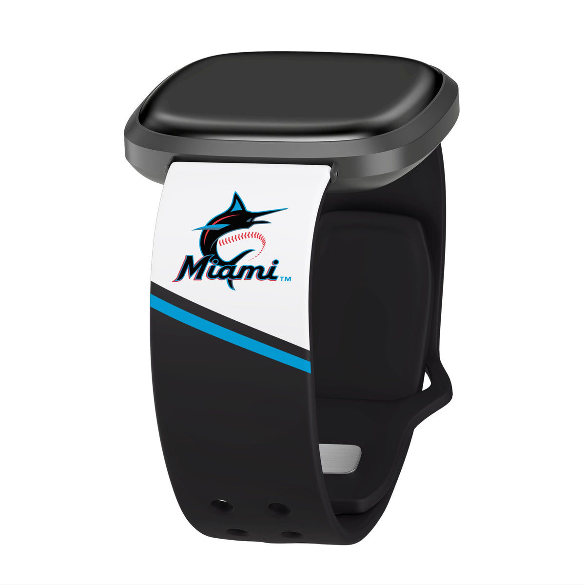 Miami Marlins HD Champion Series Fitbit Versa 3 &amp; Sense Watch Band
