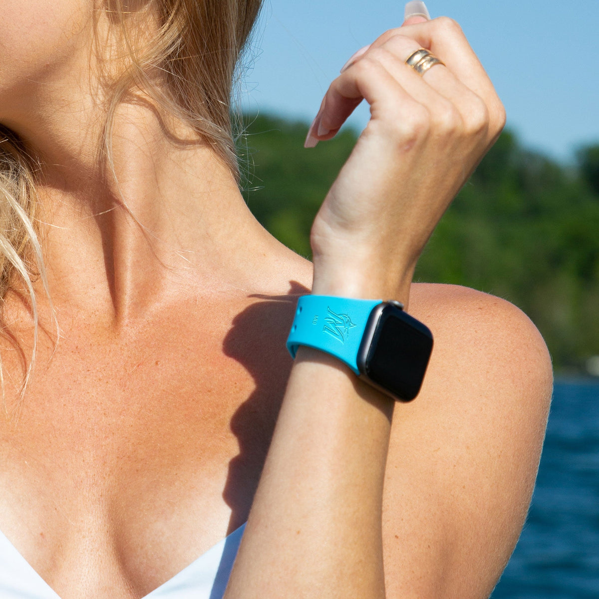 Game Time Miami Marlins Engraved Apple Watch Band