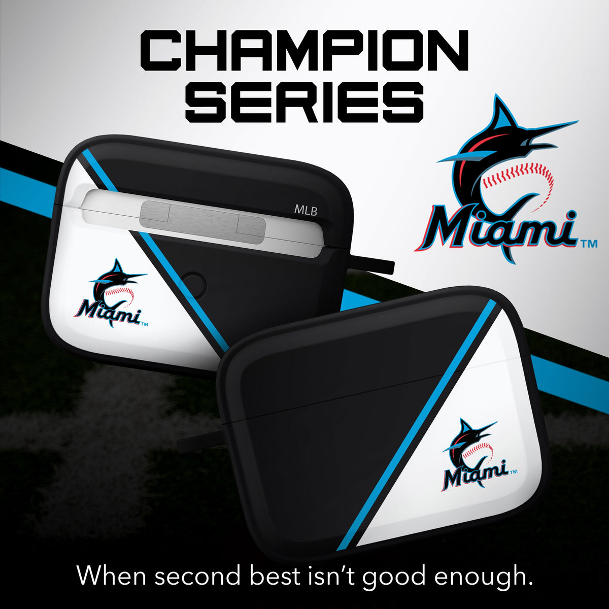 Miami Marlins HDX Champion Series Apple AirPods Pro Case Cover