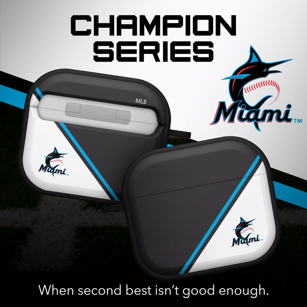 Miami Marlins HDX Champion Series Apple AirPods Gen 3 Case Cover