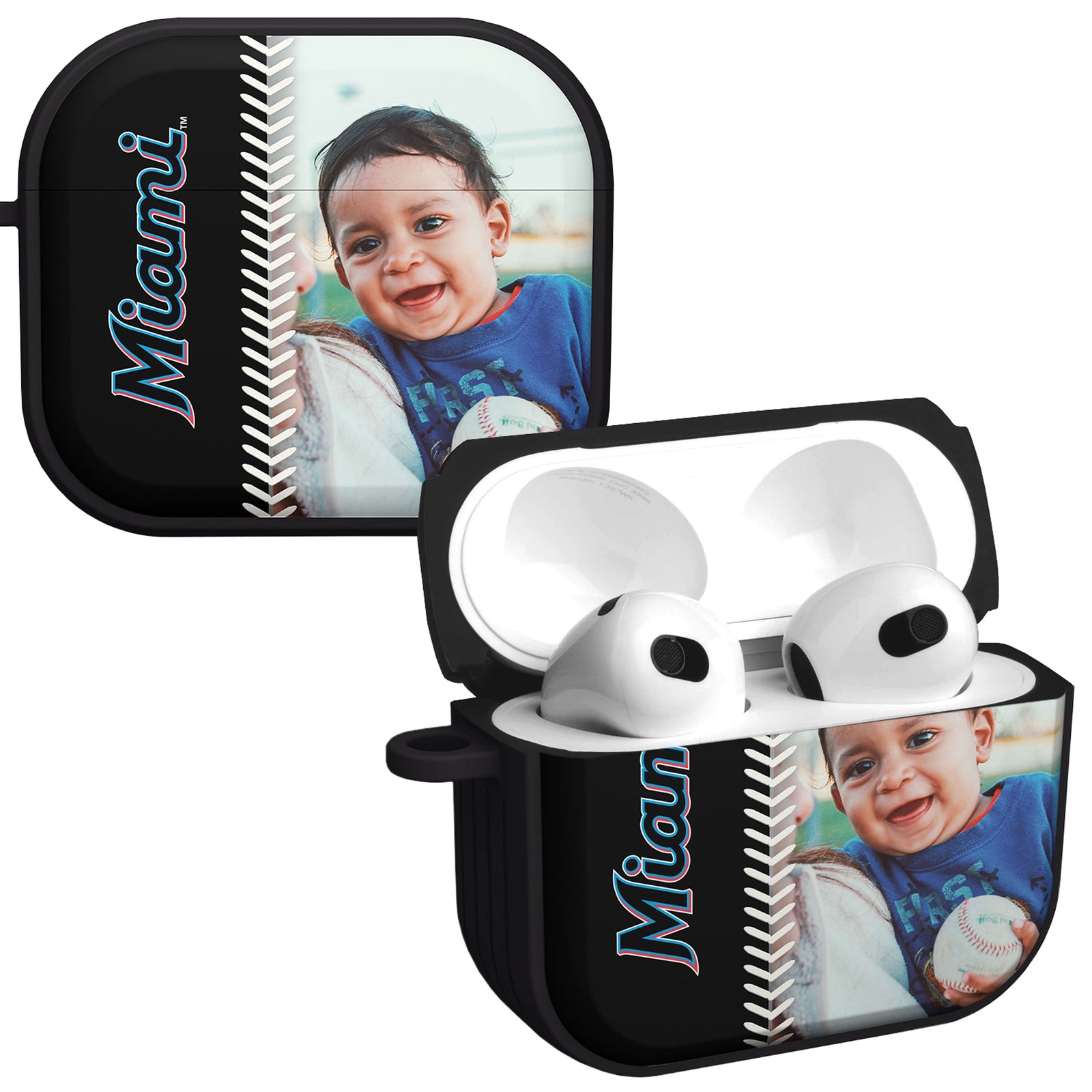 Miami Marlins Custom Photo HDX Apple AirPods Gen 3 Case Cover