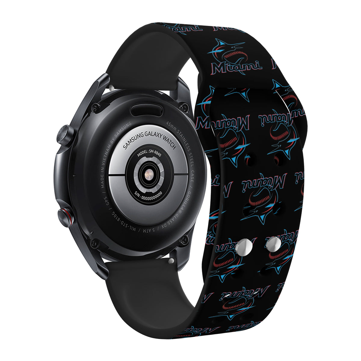 Game Time Miami Marlins Quick Change HD Watch Band