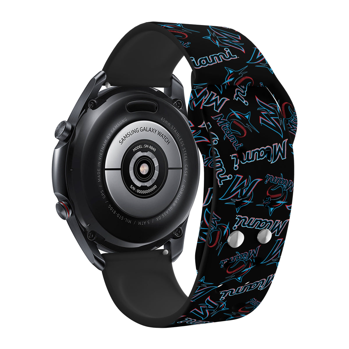 Game Time Miami Marlins Quick Change HD Watch Band