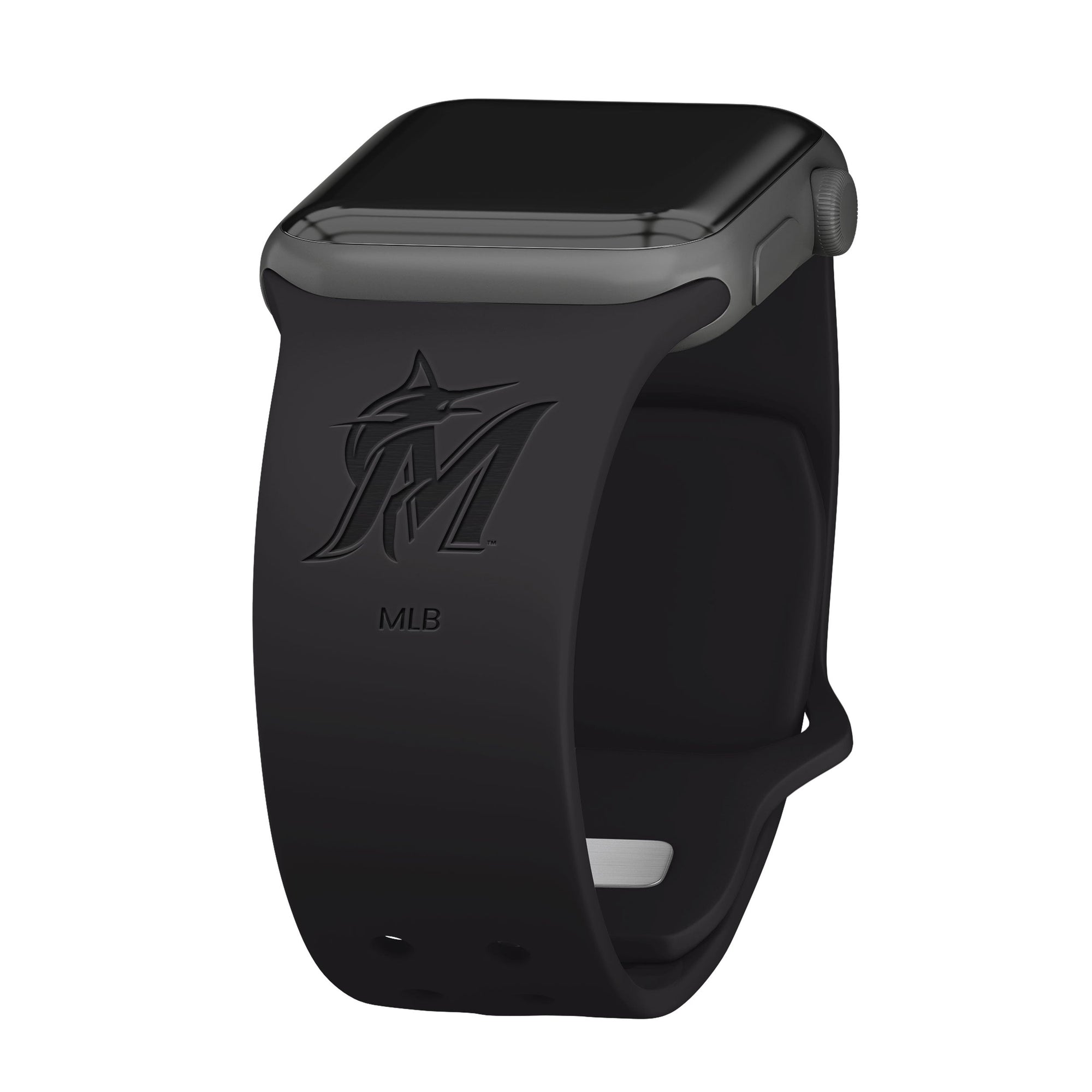 Game Time Miami Marlins Engraved Apple Watch Band