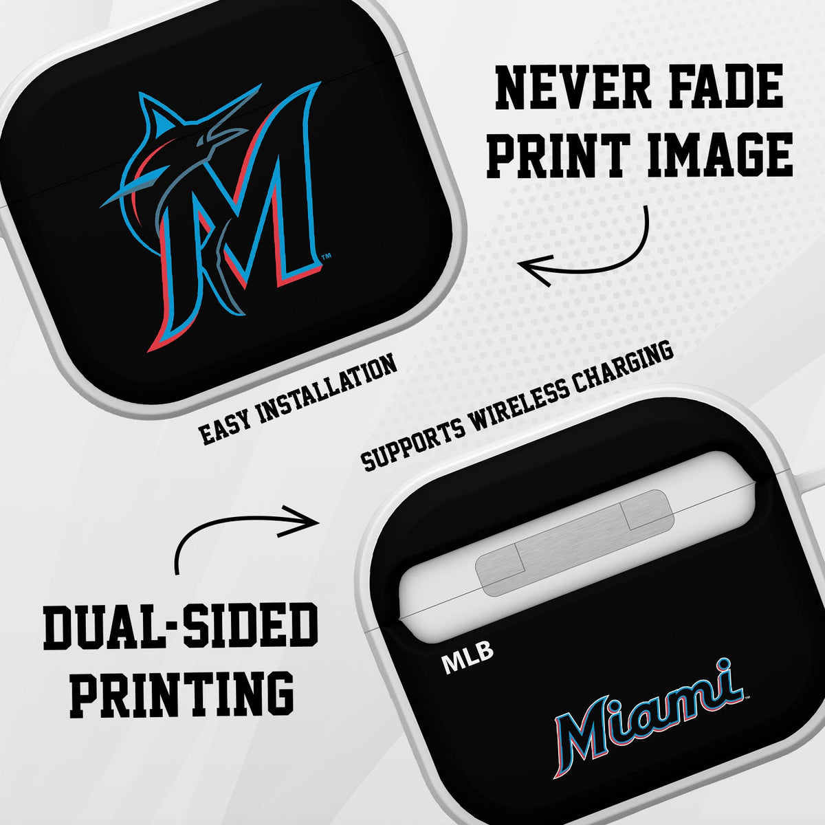 Miami Marlins HDX Apple AirPods Gen 3 Case Cover