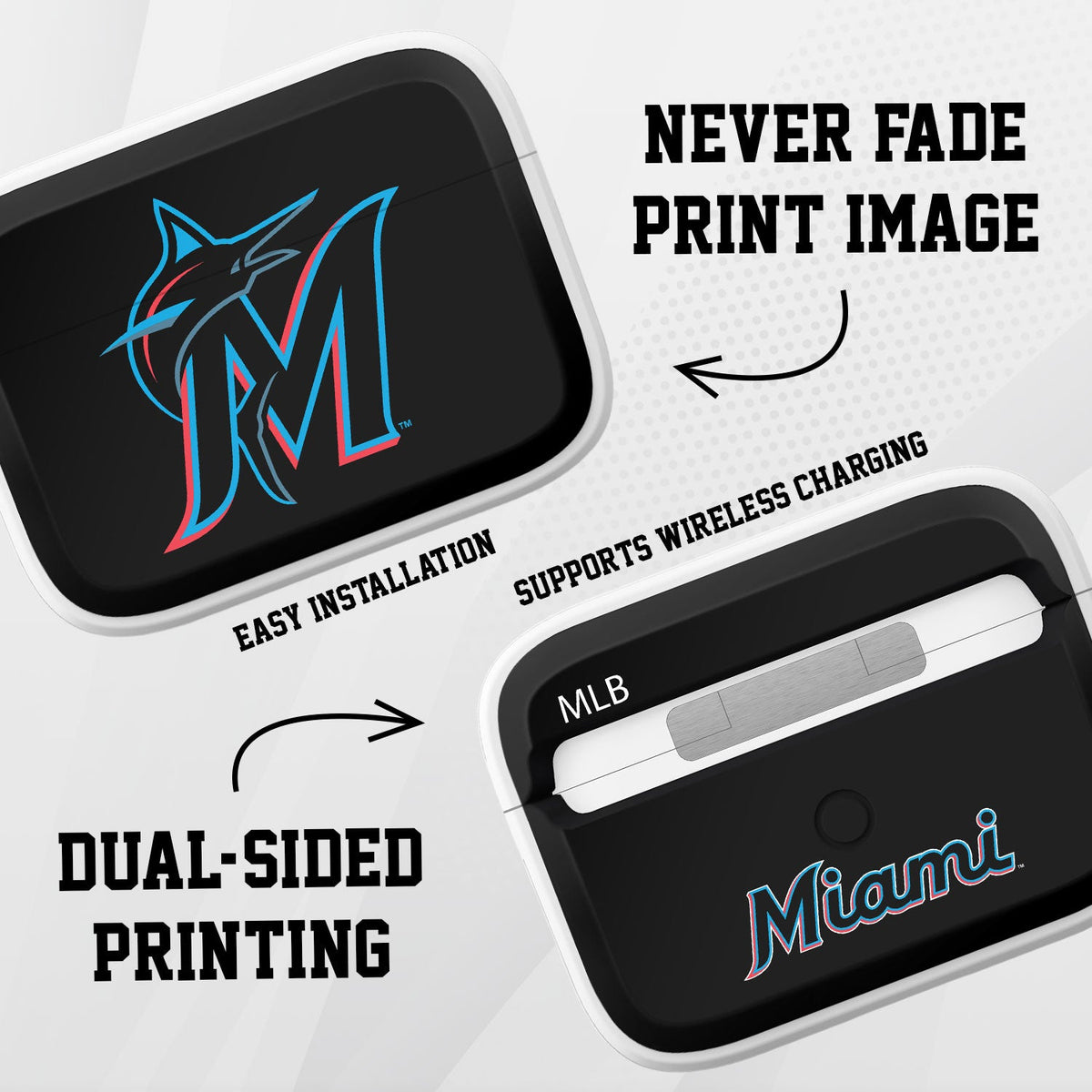 Miami Marlins HDX Apple AirPods Pro Cover