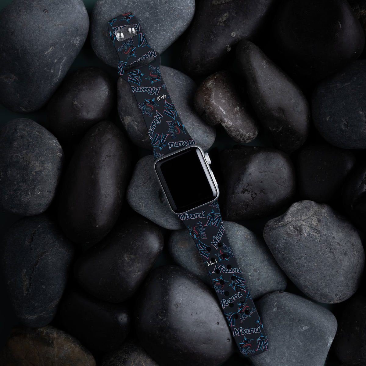 Miami Marlins HD Apple Watch Band