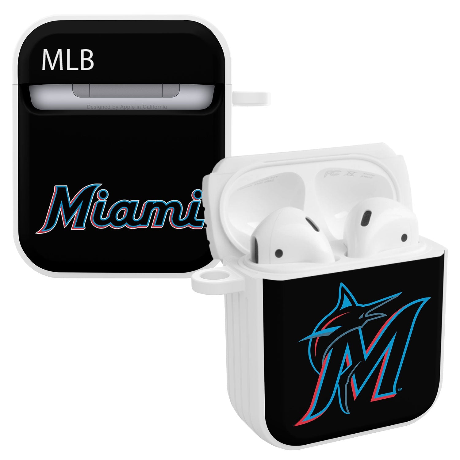 Miami Marlins HDX Apple AirPods Gen 1 & 2 Case Cover