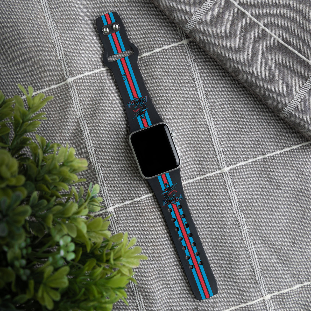 Miami Marlins HD Apple Watch Band