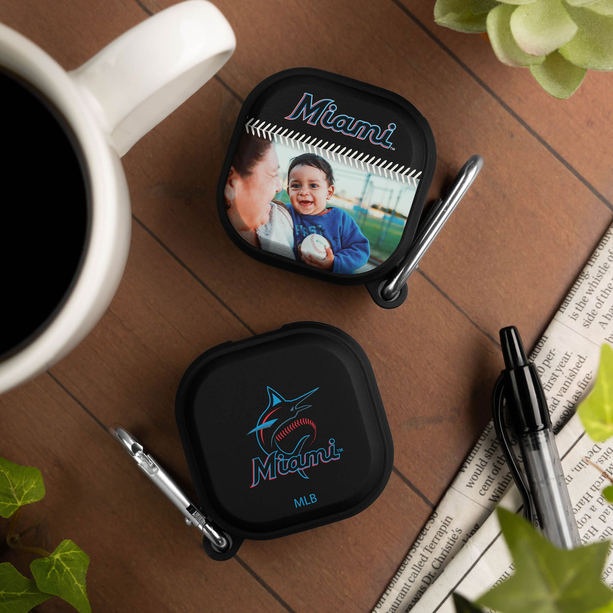 Miami Marlins Custom Photo HDX Samsung Galaxy Buds Pro Case Cover