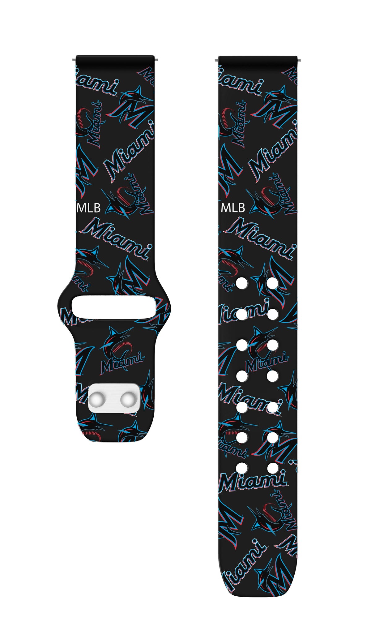 Game Time Miami Marlins Quick Change HD Watch Band