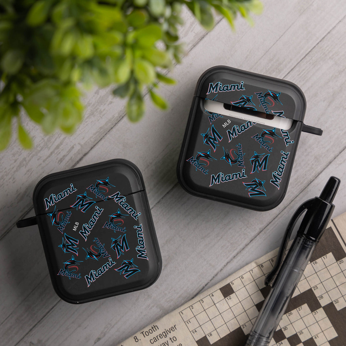 Miami Marlins HDX Apple AirPods Gen 1 &amp; 2 Case Cover