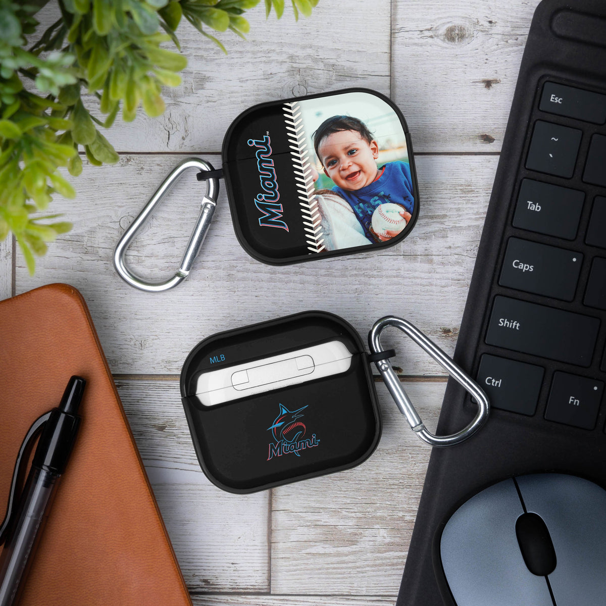 Miami Marlins Custom Photo HDX Apple AirPods Gen 3 Case Cover