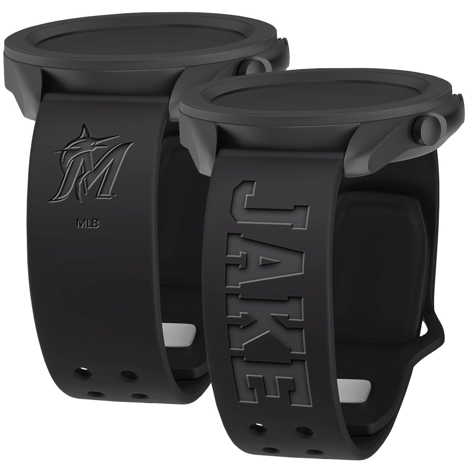 Miami Marlins Custom Engraved Samsung Galaxy Watch Band