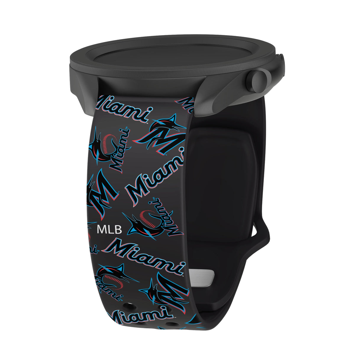Game Time Miami Marlins Quick Change HD Watch Band