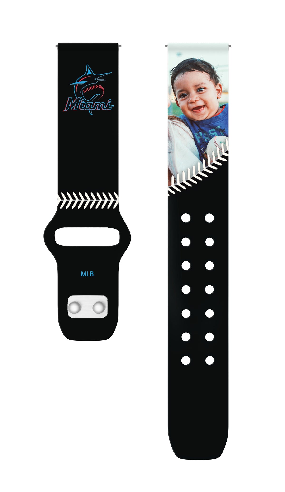 Miami Marlins Custom Photo HD Samsung Galaxy Watch Band