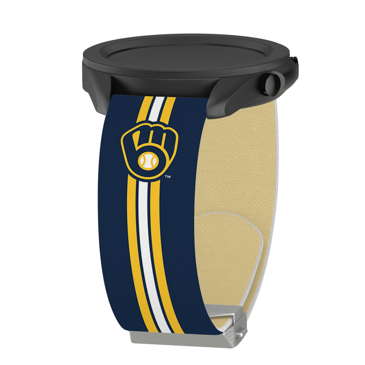 Game Time Milwaukee Brewers Signature Series Quick Change Watch Band With Engraved Buckle