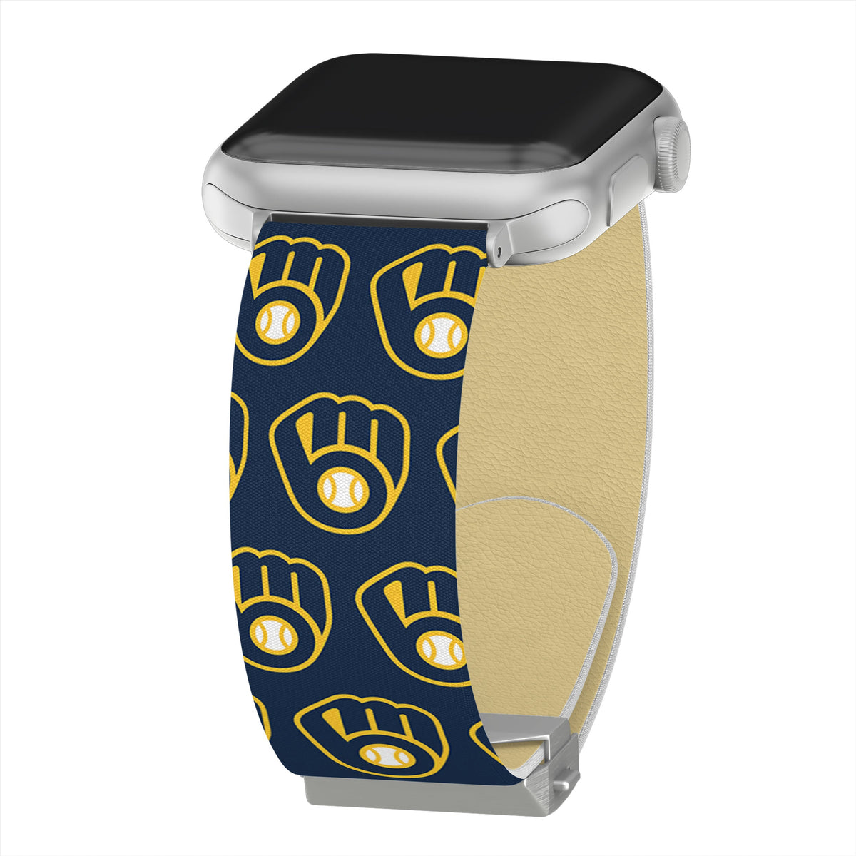 Game Time Milwaukee Brewers Signature Series Apple Watch Band With Engraved Buckle