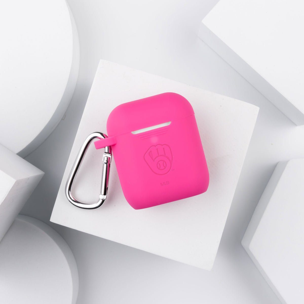 Game Time Milwaukee Brewers Engraved Silicone AirPods Case Cover