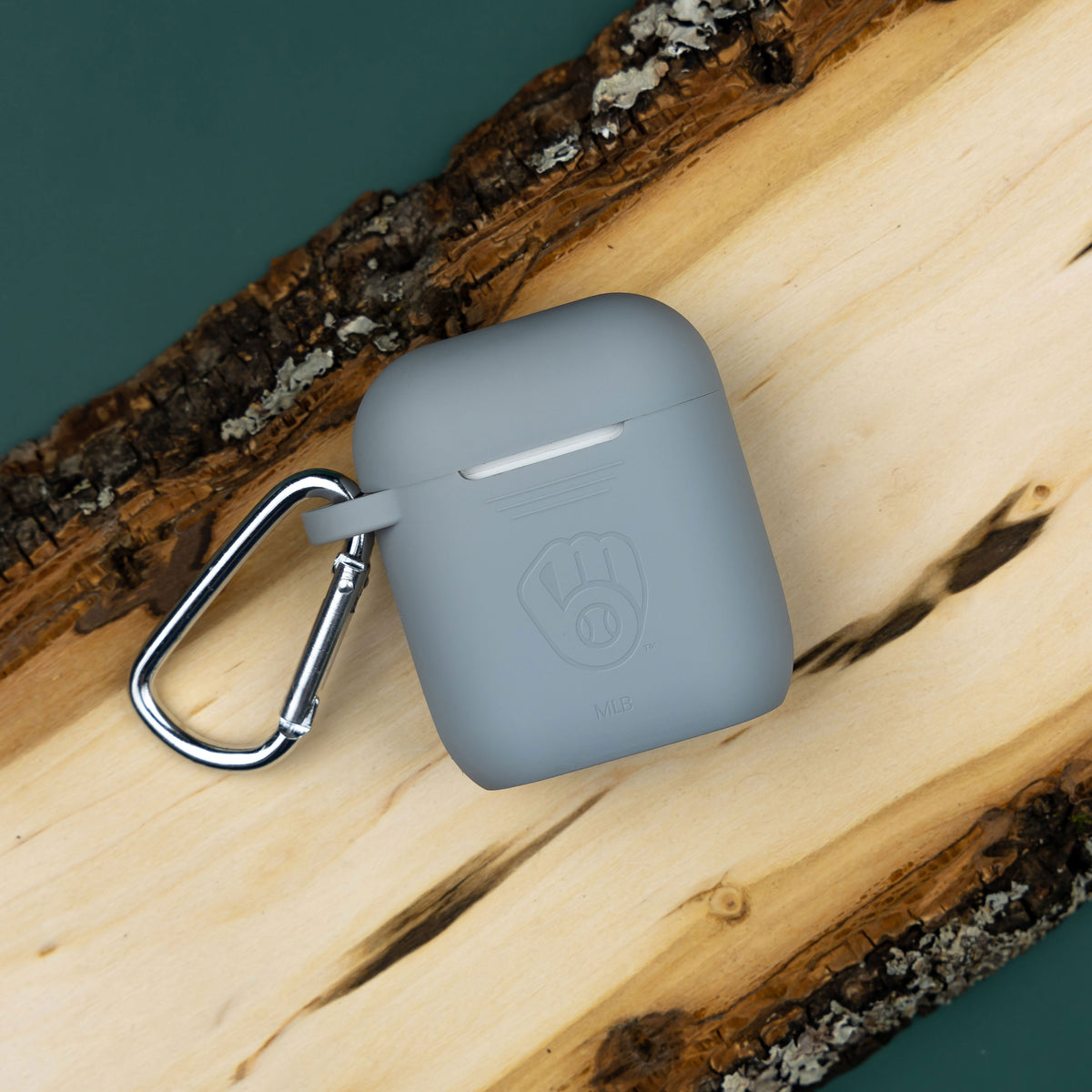 Game Time Milwaukee Brewers Engraved Silicone AirPods Case Cover