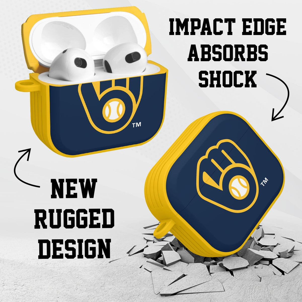 Milwaukee Brewers HDX Apple AirPods Gen 3 Case Cover