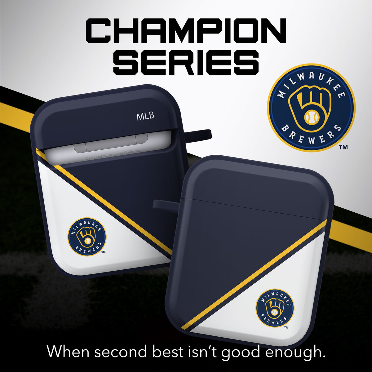 Milwaukee Brewers HDX Champion Series Apple AirPods Gen 1 &amp; 2 Case Cover