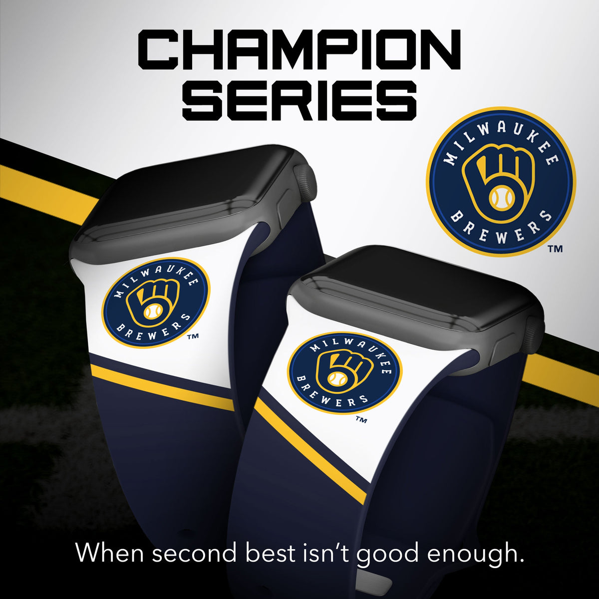 Milwaukee Brewers HD Champion Series Apple Watch Band