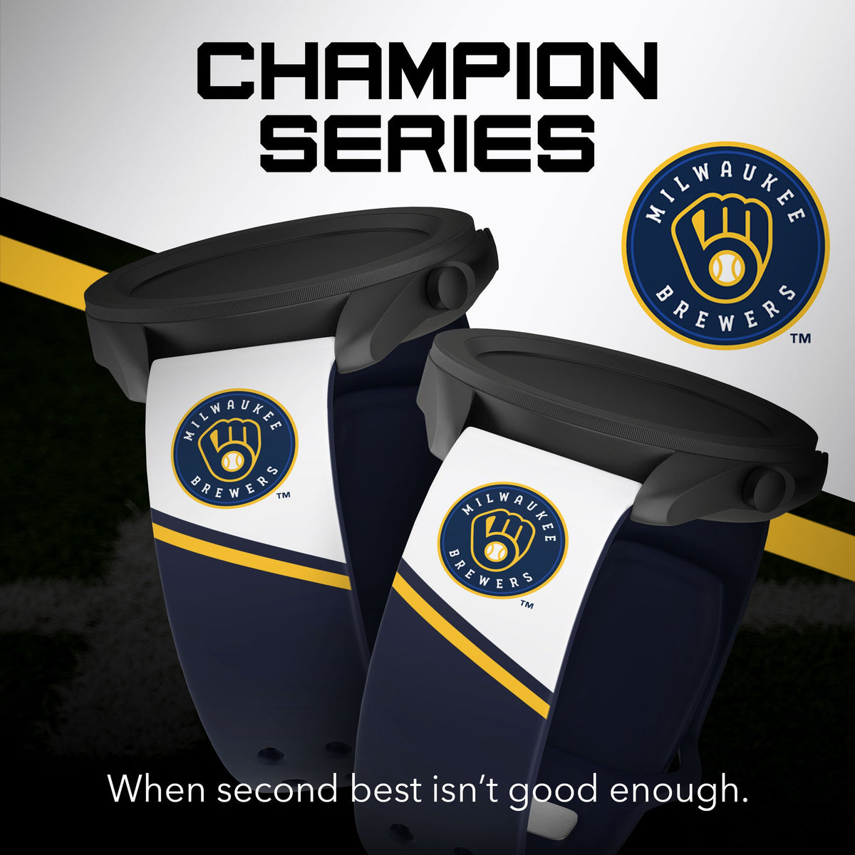 Milwaukee Brewers HD Champion Series Samsung Galaxy Watch Band