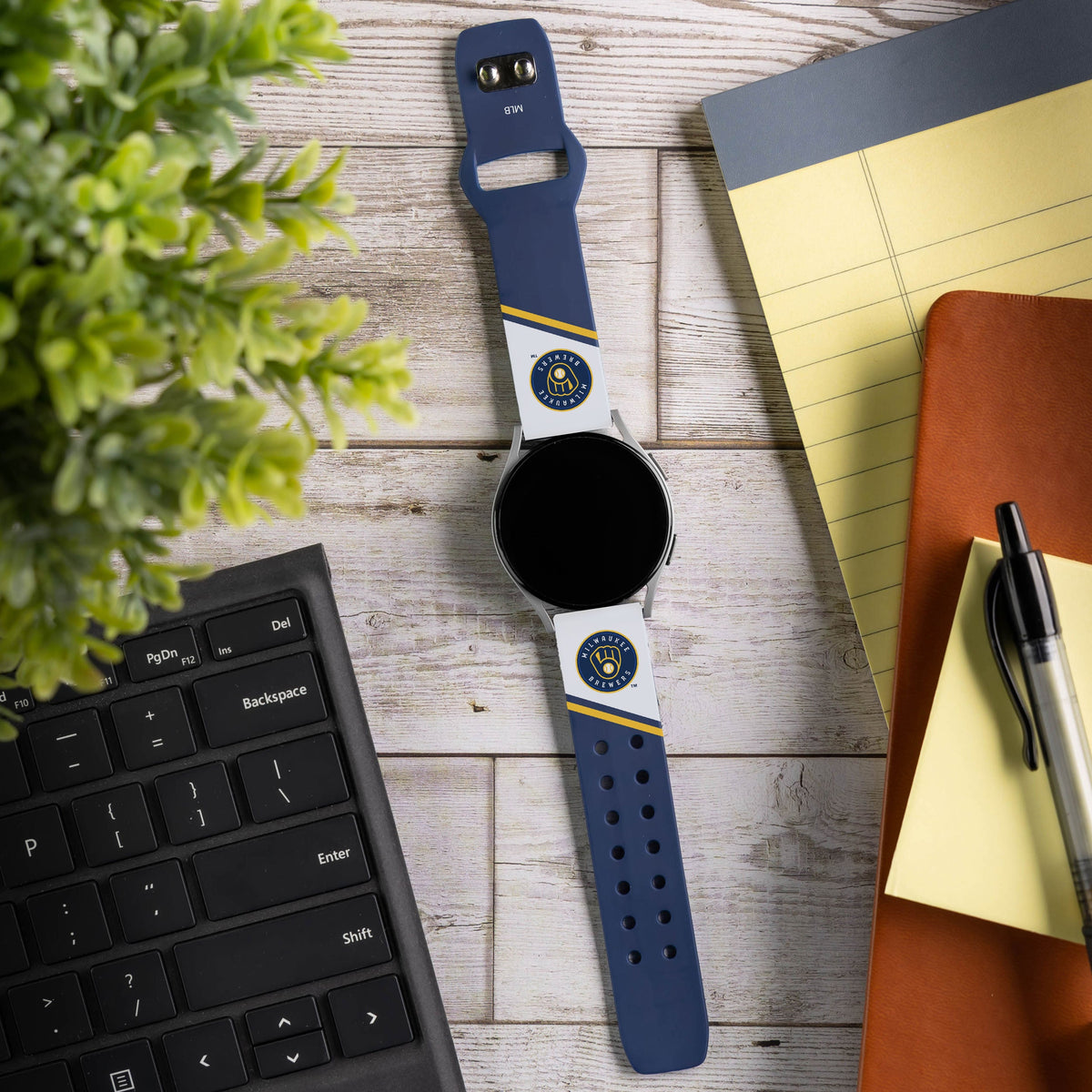 Milwaukee Brewers HD Champion Series Samsung Galaxy Watch Band