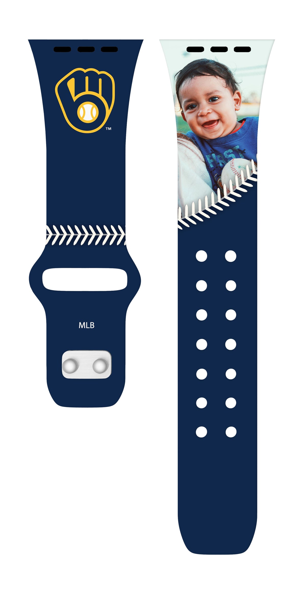 Milwaukee Brewers Custom Photo HD Apple Watch Band