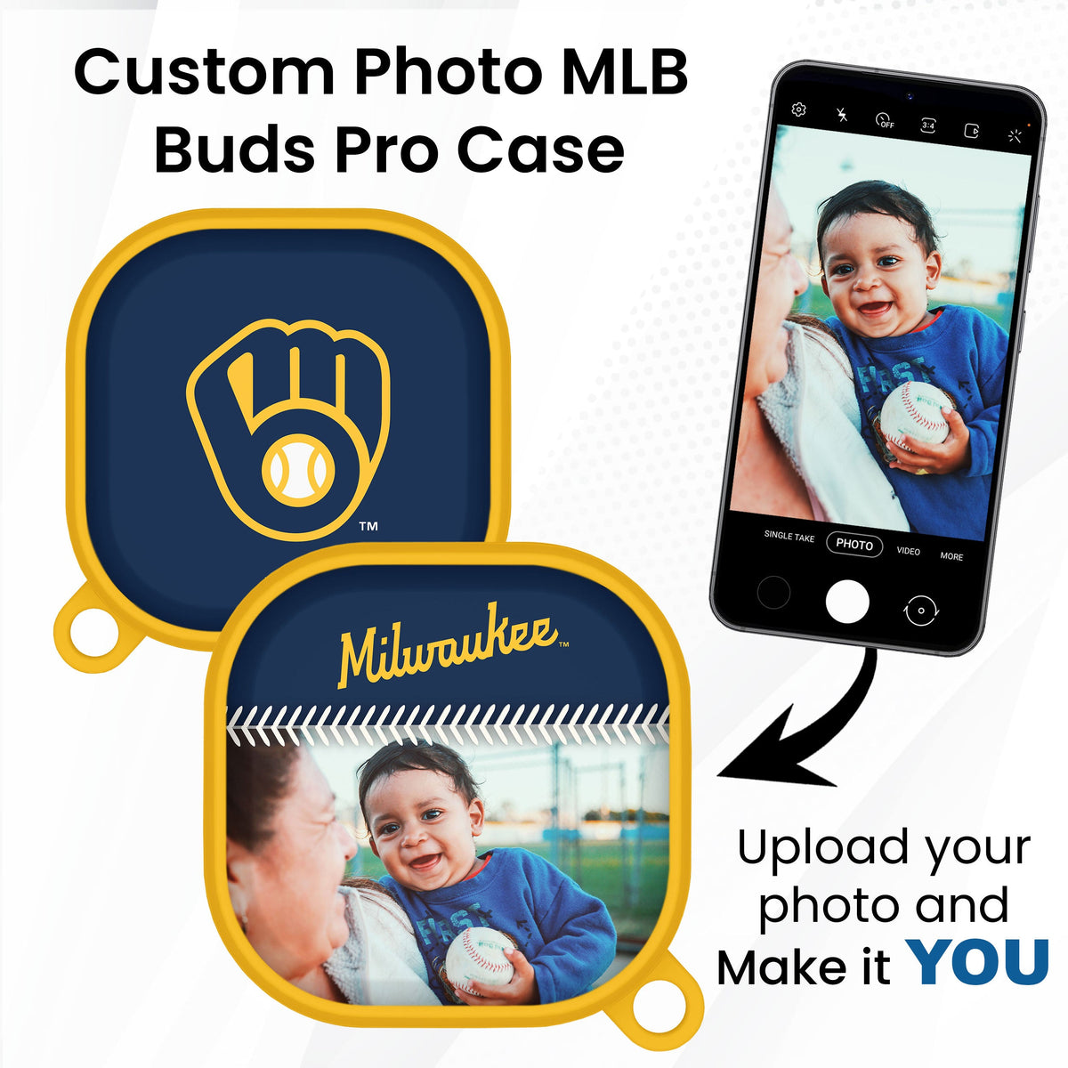 Milwaukee Brewers Custom Photo HDX Samsung Galaxy Buds Pro Case Cover