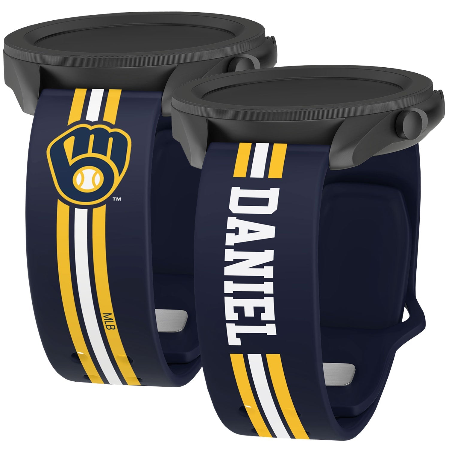 Milwaukee Brewers Custom Name HD Quick Change Watch Band