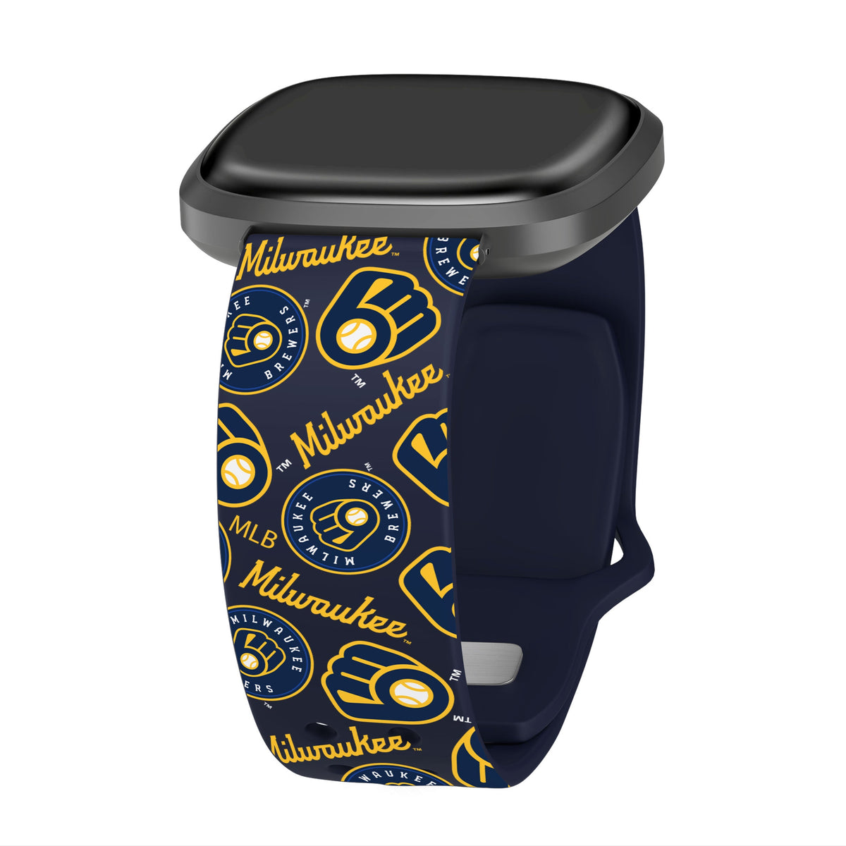 Milwaukee Brewers HD Fitbit Versa 3 and Sense Watch Band