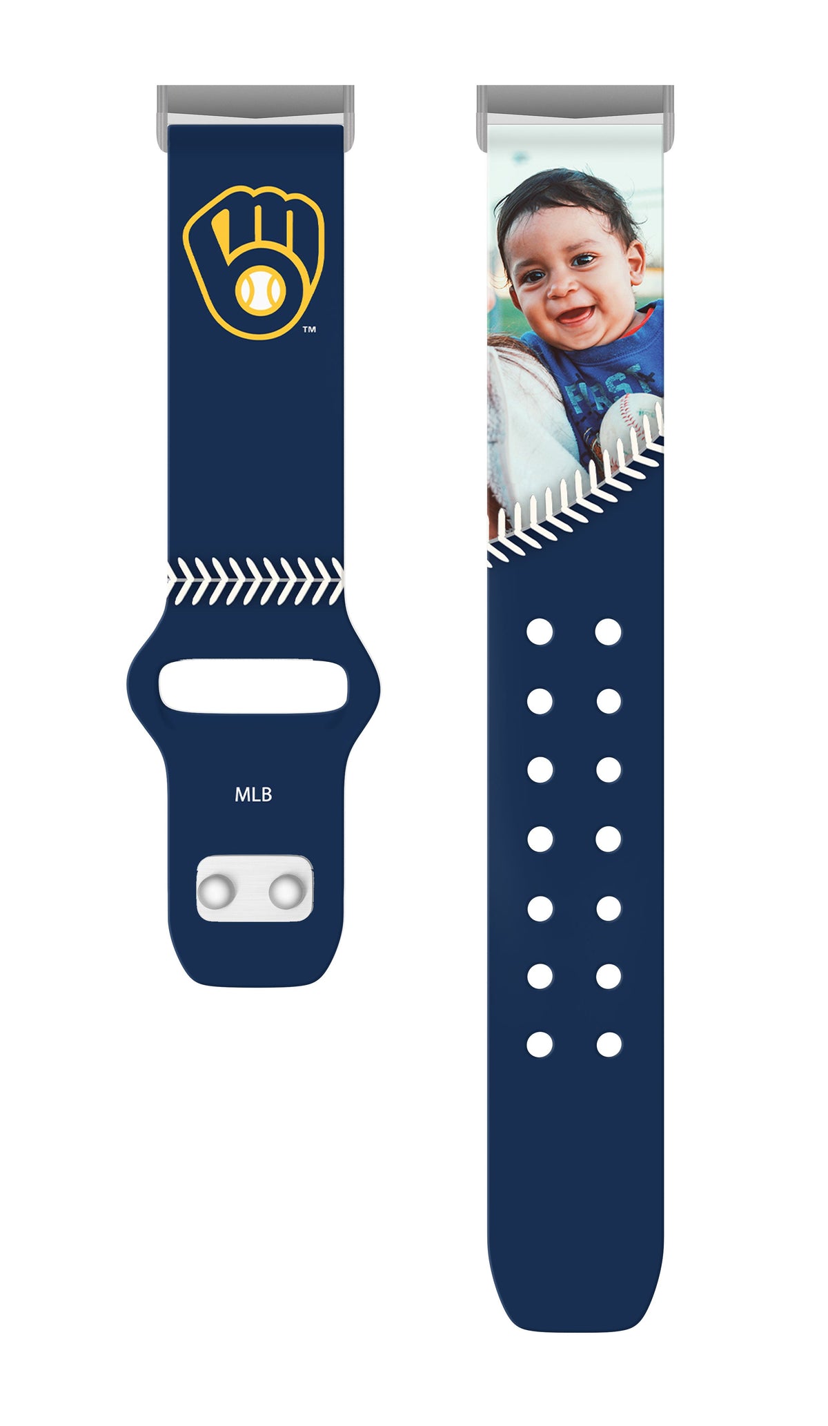 Milwaukee Brewers Custom Photo HD Fitbit Versa 3 &amp; Sense Band
