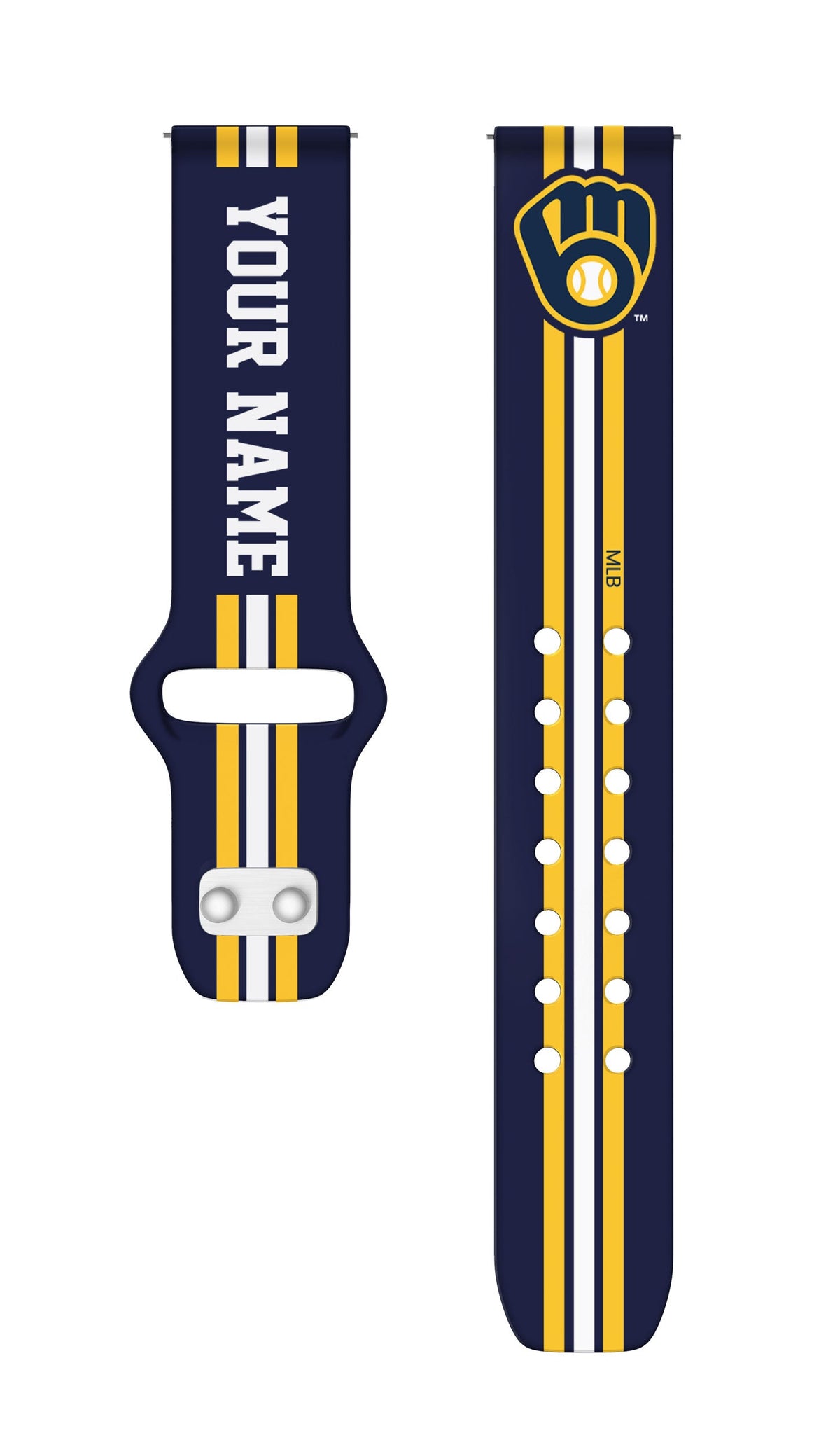 Milwaukee Brewers Custom Name HD Quick Change Watch Band