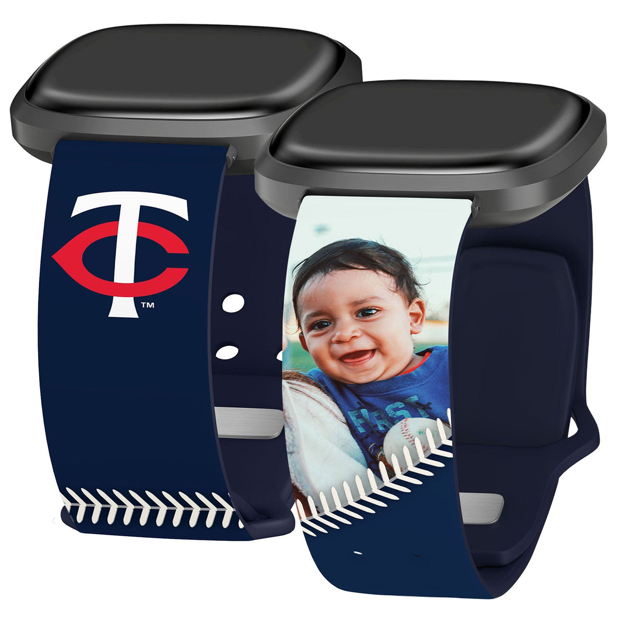 Minnesota Twins Custom Photo HD Fitbit Versa 3 &amp; Sense Band