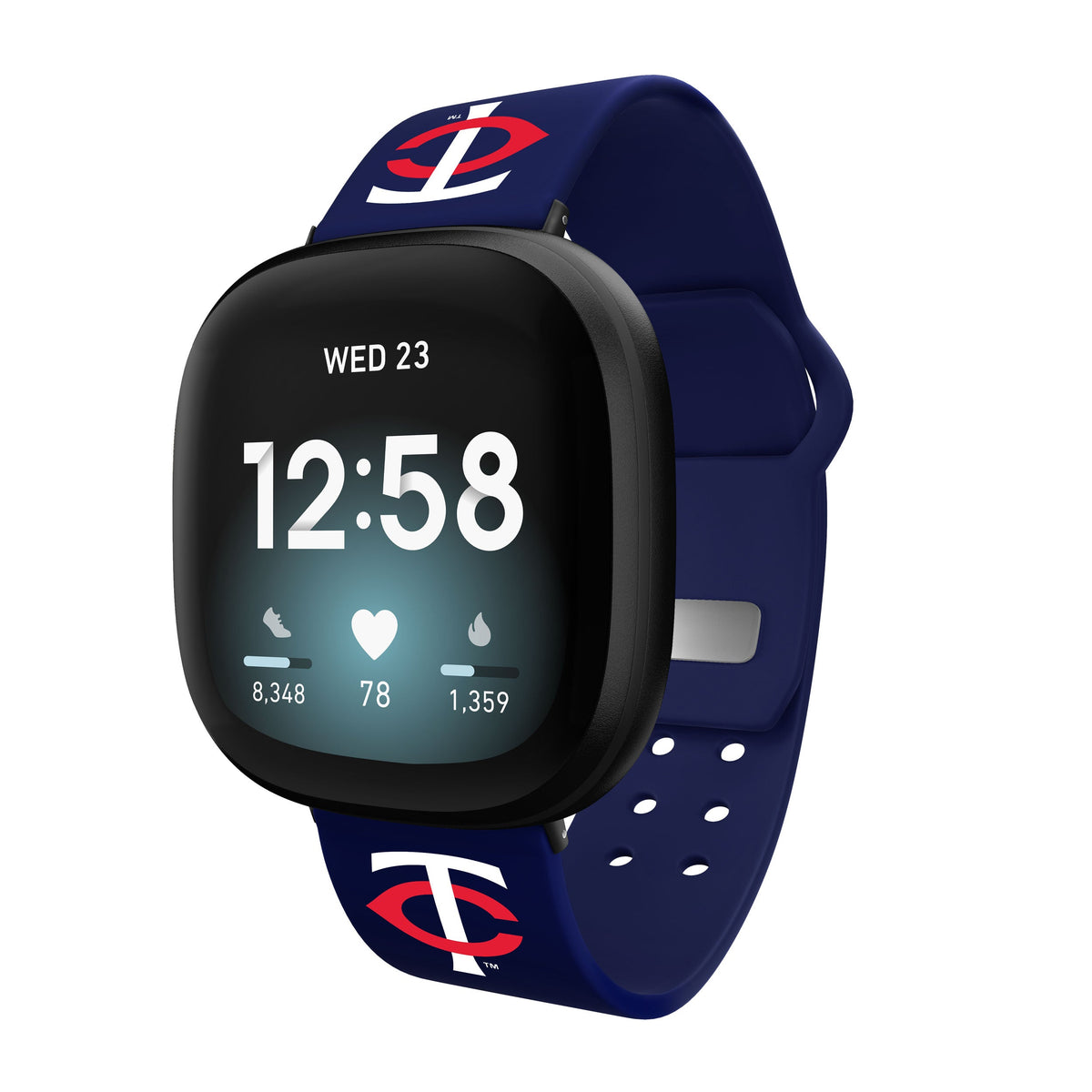 Minnesota Twins HD Custom Name Watch Band Compatible with Fitbit Versa 3 and Sense