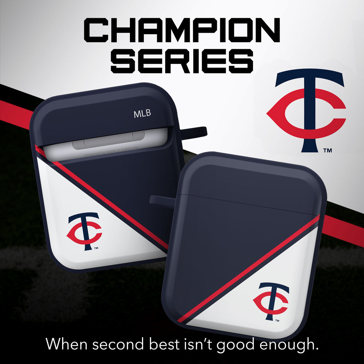 Minnesota Twins HDX Champion Series Apple AirPods Gen 1 &amp; 2 Case Cover